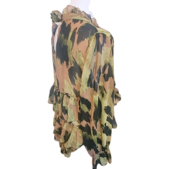 Aydson Parker Tiered Ruffle Chiffon Blouse - Picture 3 of 9